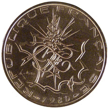 FRANCE, 10 Francs, 1980, MS(65-70), Cupro-nickel Aluminium, Gadoury #814, 10.10
