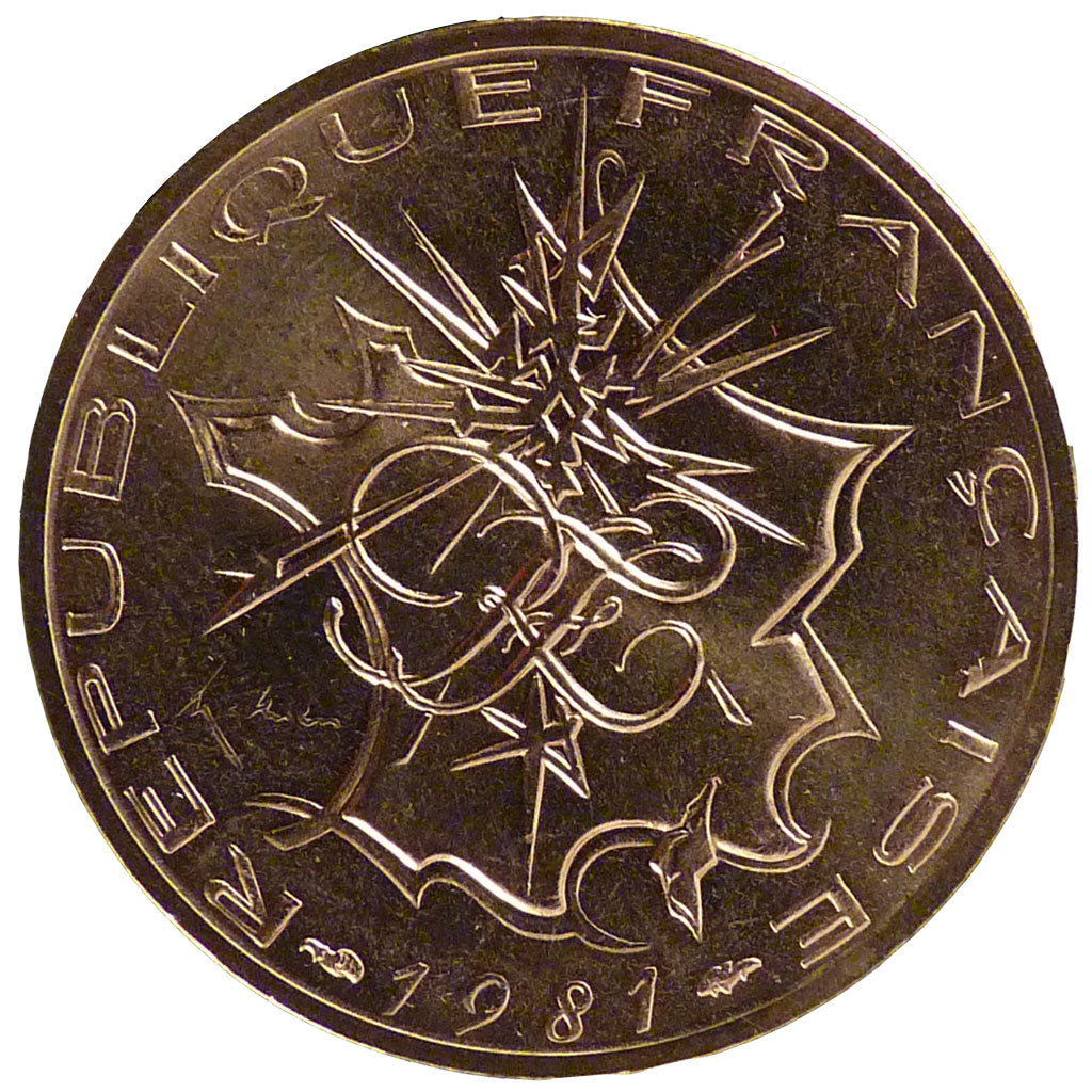 FRANCE, 10 Francs, 1981, MS(65-70), Cupro-nickel Aluminium, Gadoury #814, 10.10