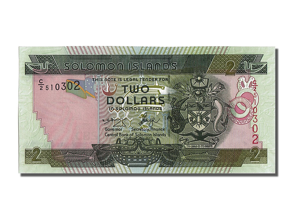 Billete, 2 Dollars, 1997, Islas Salomón, UNC