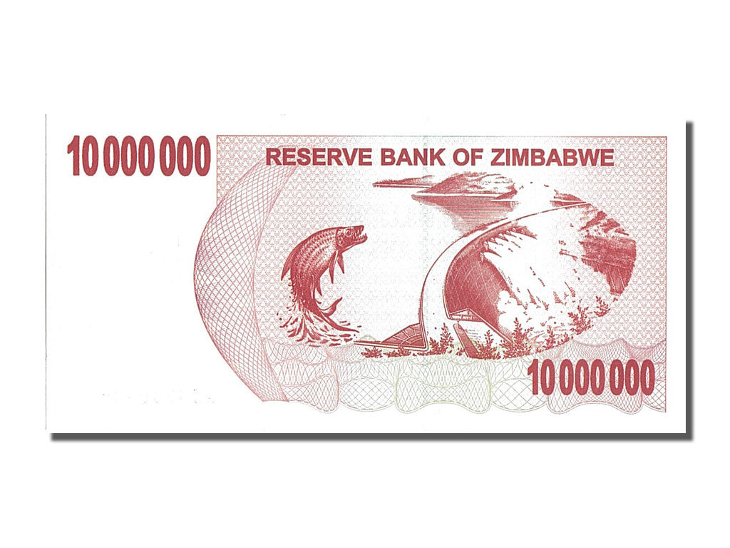 Billet, Zimbabwe, 10 Million Dollars, 2008, 2008-01-01, NEUF