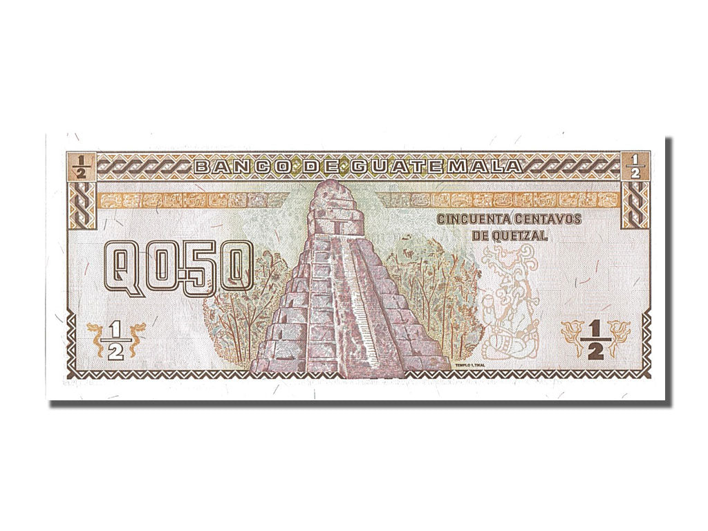 Guatemala, 1/2 Quetzal, 1996, KM #96a, 1996-08-28, UNC(65-70), A09741132A