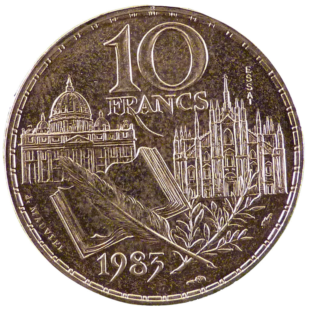 Francia, 10 Francs, 1983, FDC, Rame-nichel-alluminio, Gadoury:817