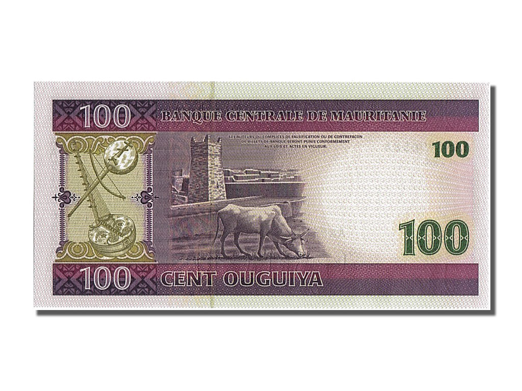 Banknote, Mauritania, 100 Ouguiya, 2004, 2004-11-28, UNC(65-70)