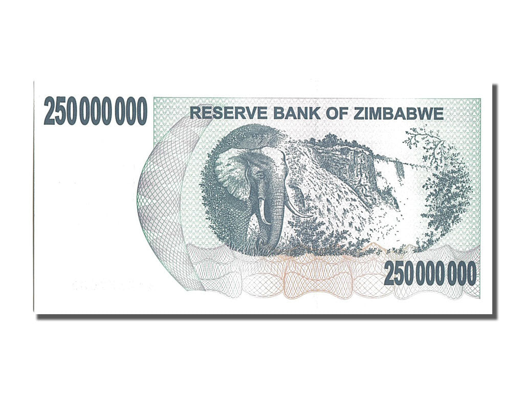 Banknote, Zimbabwe, 250 Million Dollars, 2008, UNC(65-70)