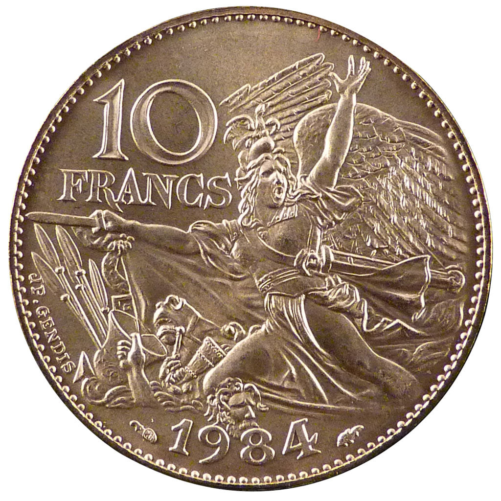 FRANCE, 10 Francs, 1984, MS(65-70), Cupro-nickel Aluminium, Gadoury #818, 10.00