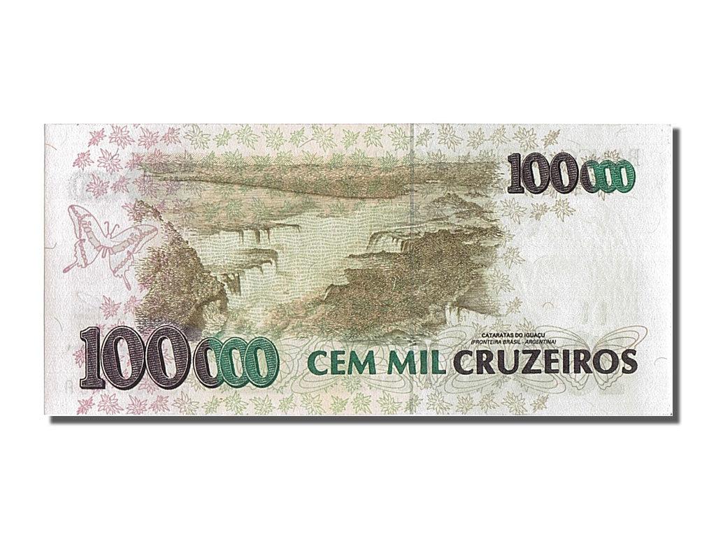 Banknote, Brazil, 100,000 Cruzeiros, UNC(65-70)