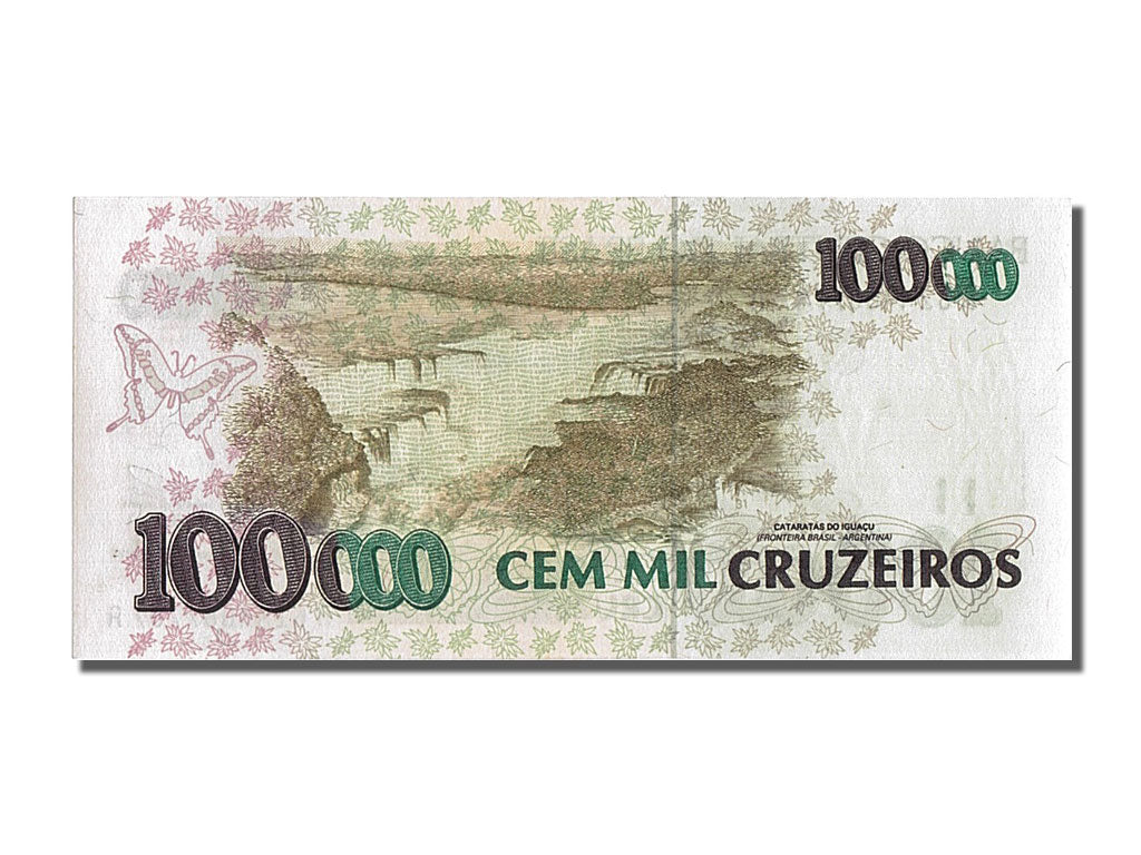 Banknote, Brazil, 100,000 Cruzeiros, UNC(65-70)