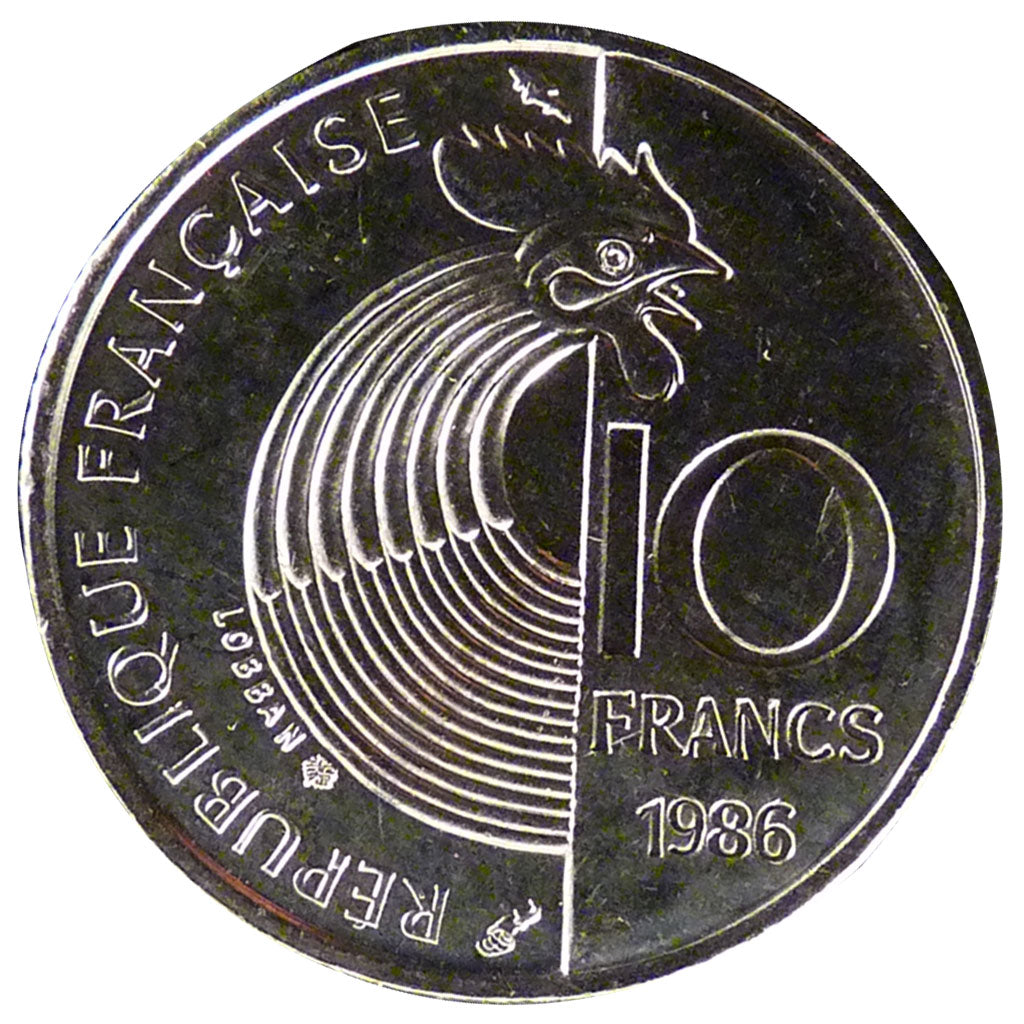 Francia, 10 Francs, 1986, FDC, Nichel, Gadoury:825