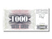 Banknote, Bosnia - Herzegovina, 1000 Dinara, 1992, 1992-07-01, UNC(65-70)