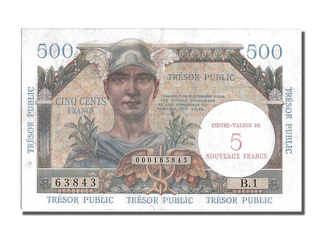 5 NF / 500 Francs type Trésor Public