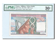 Billete, Francia, 1000 Francs, 1955-1963 Treasury, 1955, 1955, graded, PMG