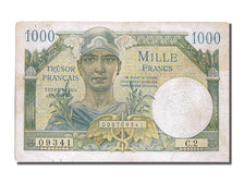 Billete, Francia, 1000 Francs, 1947 French Treasury, 1947, 1947-01-01, MBC+