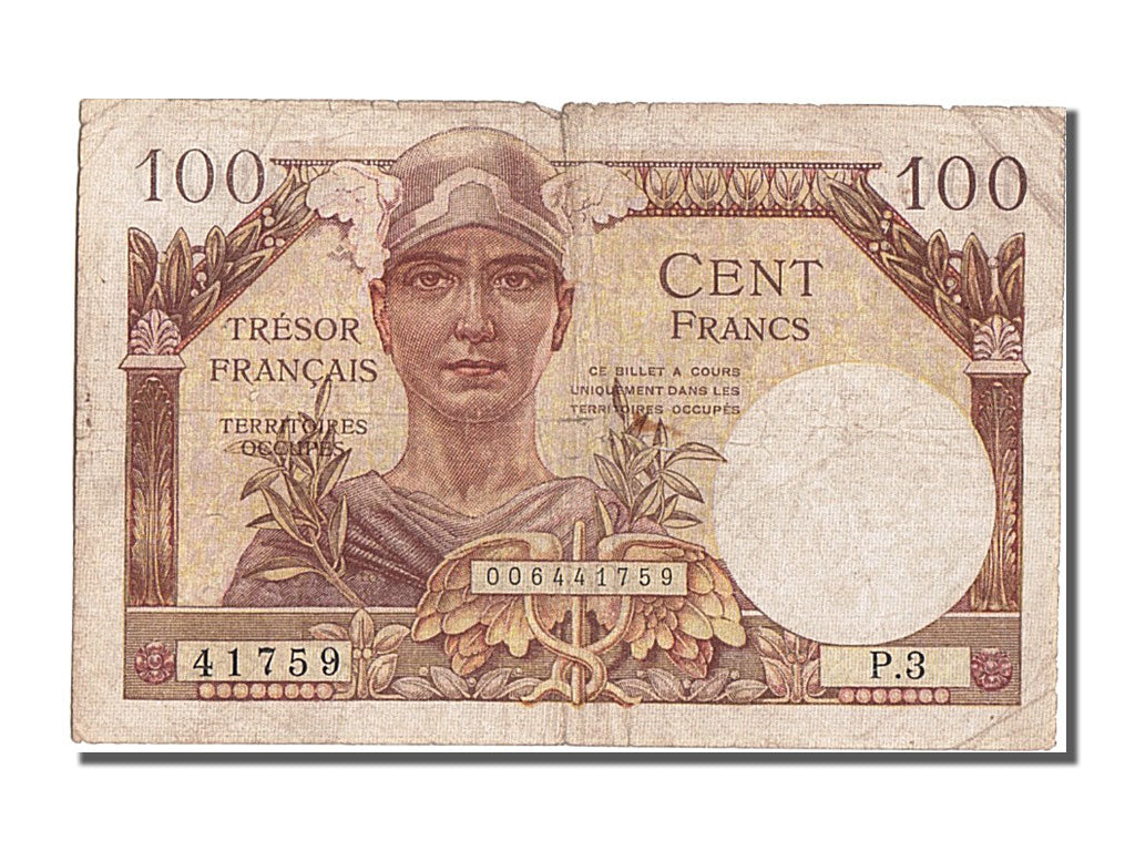 100 Francs type Trésor Français
