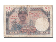 France, 50 Francs, 1947 French Treasury, 1947, KM #M8, 1947-01-01, VF(30-35),...
