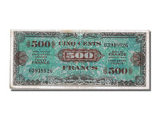 France, 500 Francs, 1945 Verso France, 1944, KM #119a, 1944-06-01, AU(55-58),...
