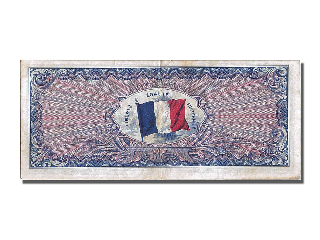 France, 500 Francs, 1945 Verso France, 1944, KM #119a, 1944-06-01, AU(55-58),...