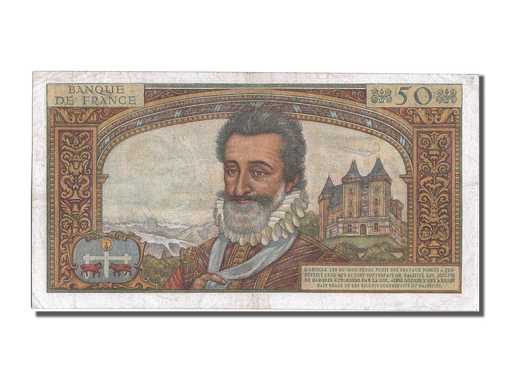 Banconote, Francia, 50 Nouveaux Francs, 50 NF 1959-1961 ''Henri IV'', 1960