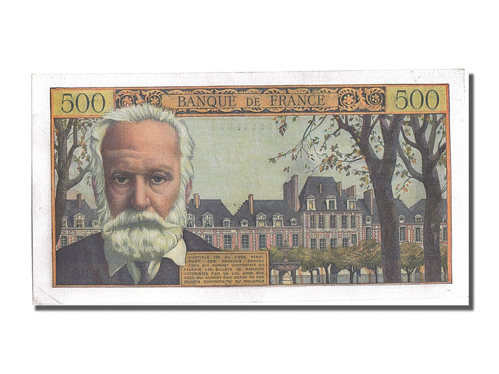 France, 500 Francs, 500 F 1954-1958 ''Victor Hugo'', 1954, KM #133a,...