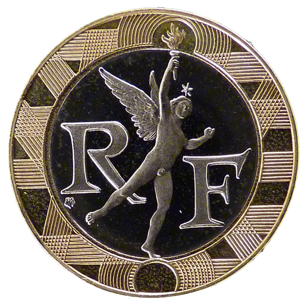 Francia, 10 Francs, 1991, FDC, Bimetallico, Gadoury:827a