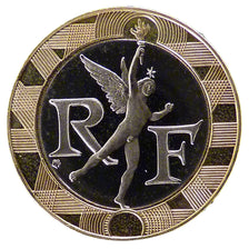 Francia, 10 Francs, 1991, FDC, Bimetallico, Gadoury:827a