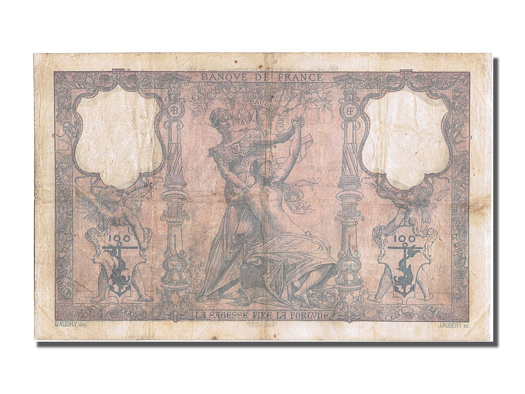 Banknote, France, 100 Francs, 100 F 1888-1909 ''Bleu et Rose'', 1903