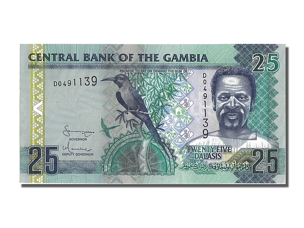 Banknot, Gambia, 25 Dalasis, 2001, UNC(65-70)