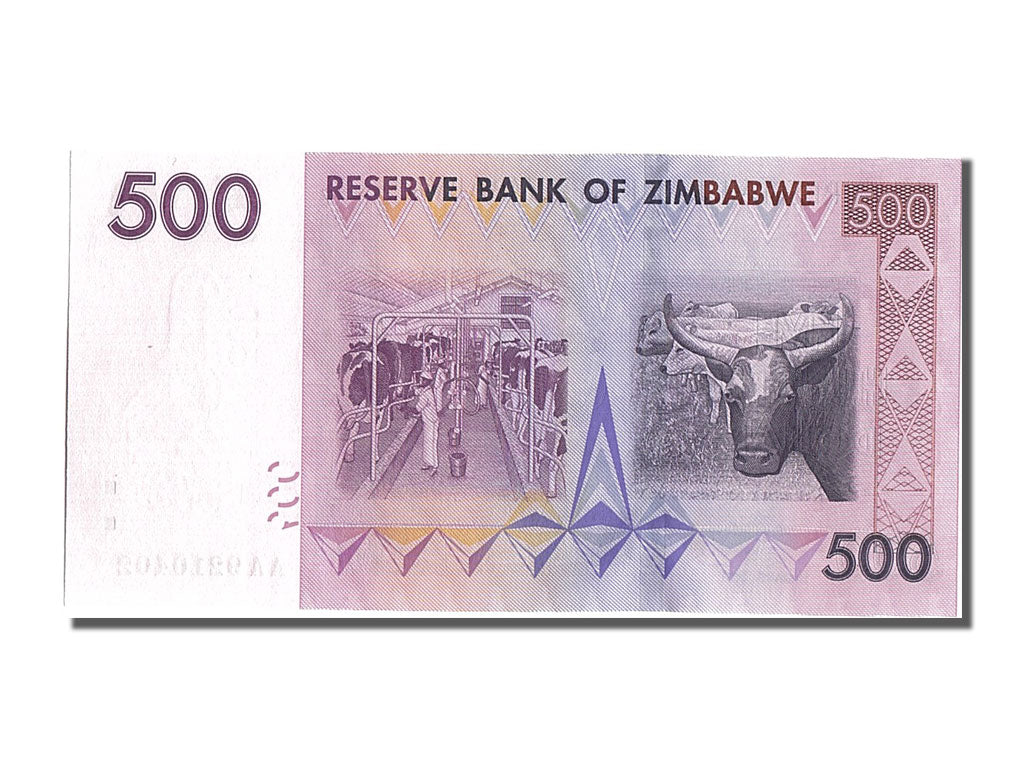 Zimbabwe, 500 Dollars, 2007, FDS
