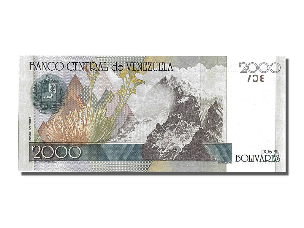 Venezuela, 2000 Bolívares, 1998, KM #80, 1998-10-29, UNC(65-70), A26535270