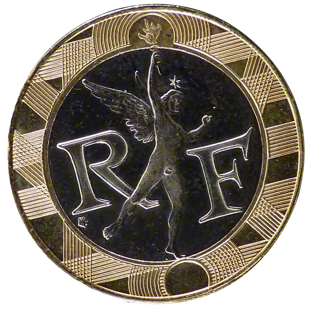 FRANCE, 10 Francs, 2001, MS(65-70), Bimetallic, Gadoury #827, 6.50