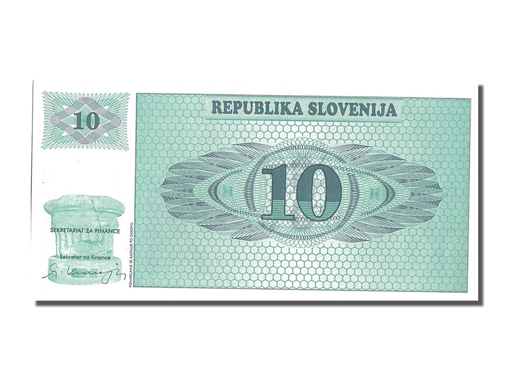 Billete, 10 (Tolarjev), Eslovenia, UNC