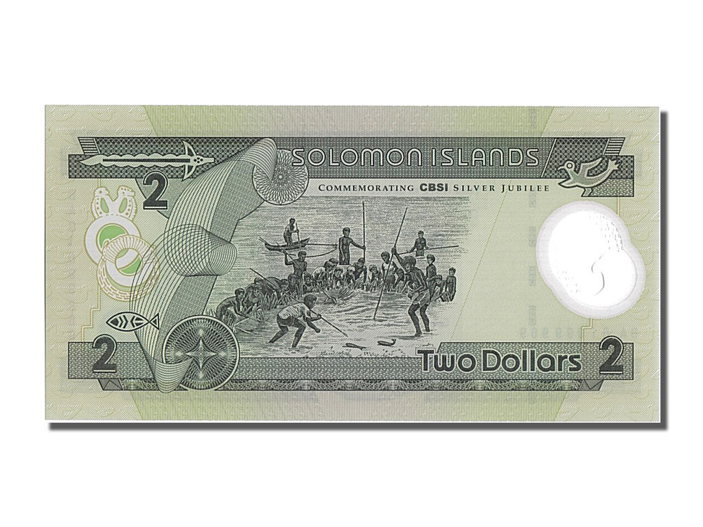 Billete, 2 Dollars, 2001, Islas Salomón, UNC