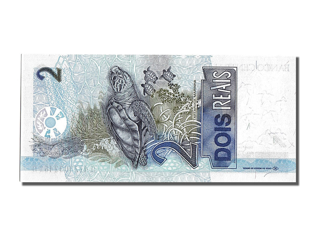 Biljet, Brazilië, 2 Reais, 2001, NIEUW