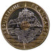 Francia, Mont Saint Michel, 20 Francs, 1994, FDC, Tri-metallico, Gadoury:871