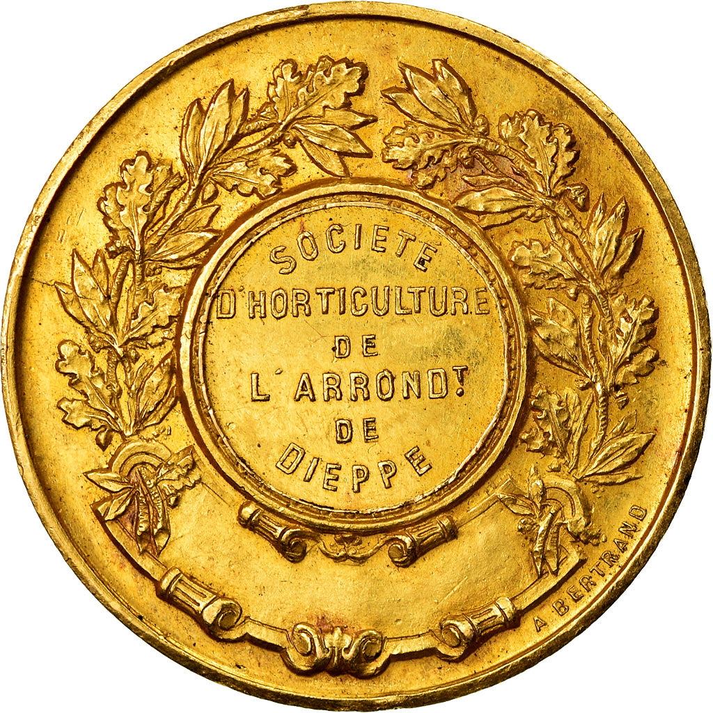 France, Medal, Société d'Horticulture de l'Arrondissement de Dieppe, Arthus