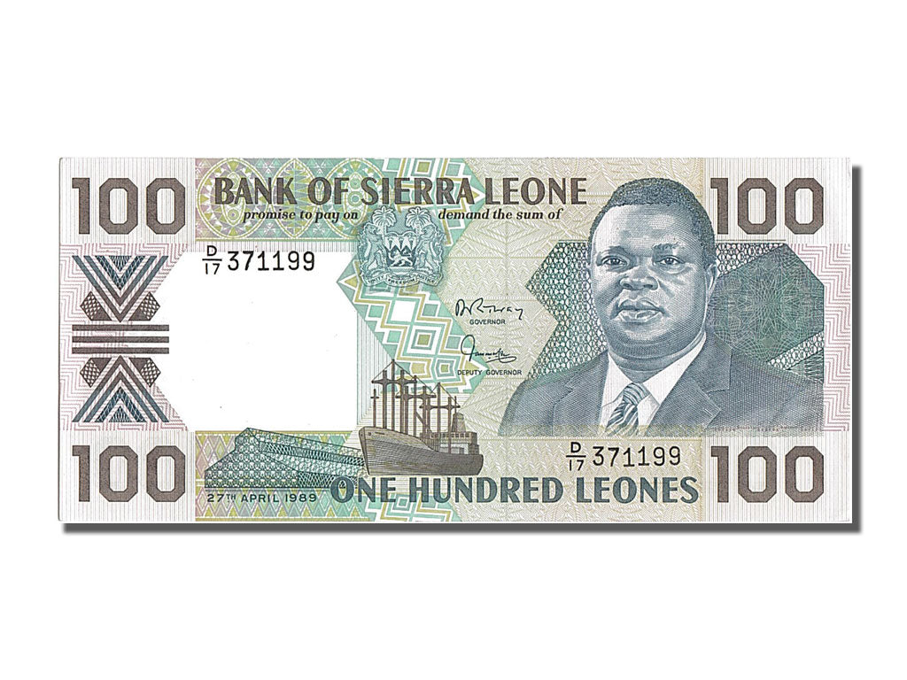 Banknote, Sierra Leone, 100 Leones, 1989, 1989-04-27, UNC(65-70)