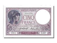 Billete, Francia, 5 Francs, 5 F 1917-1940 ''Violet'', 1918, 1918-02-21, UNC