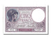 Biljet, Frankrijk, 5 Francs, 5 F 1917-1940 ''Violet'', 1918, 1918-02-21, NIEUW