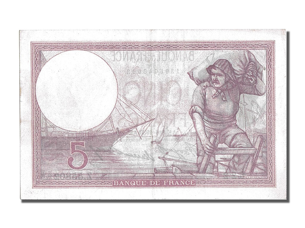 Banknote, France, 5 Francs, 5 F 1917-1940 ''Violet'', 1933, 1933-06-08