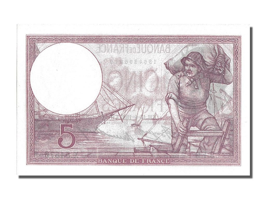 Banknote, France, 5 Francs, 5 F 1917-1940 ''Violet'', 1933, 1933-04-14