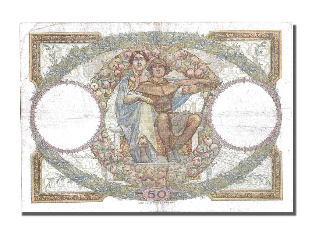 France, 50 Francs, 50 F 1927-1934 ''Luc Olivier Merson'', 1929, KM #77a,...