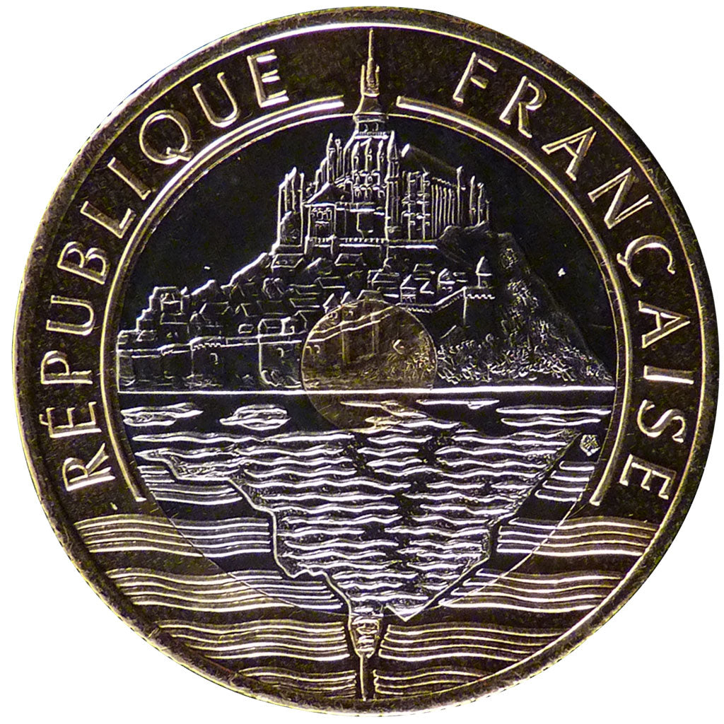 FRANCE, 20 Francs, 2001, MS(65-70), Bimetallic, Gadoury #871, 9.00