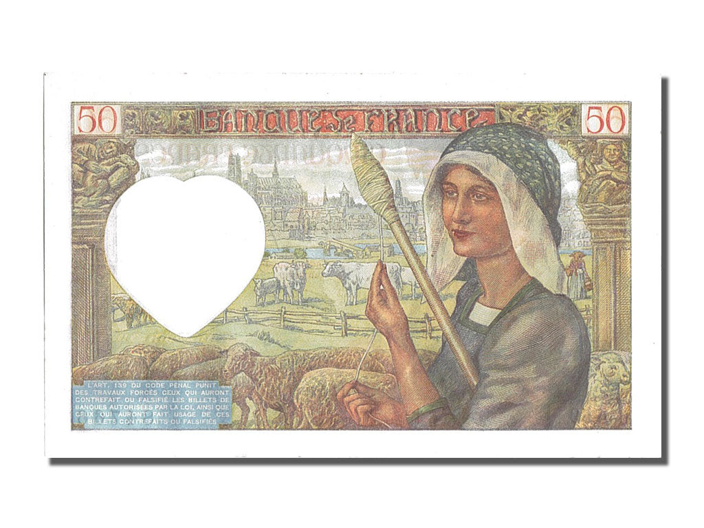 France, 50 Francs, 50 F 1940-1942 ''Jacques Coeur'', 1941, KM #93, 1941-04-17,..