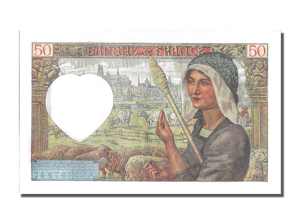 France, 50 Francs, 50 F 1940-1942 ''Jacques Coeur'', 1942, KM #93, 1942-05-15,..
