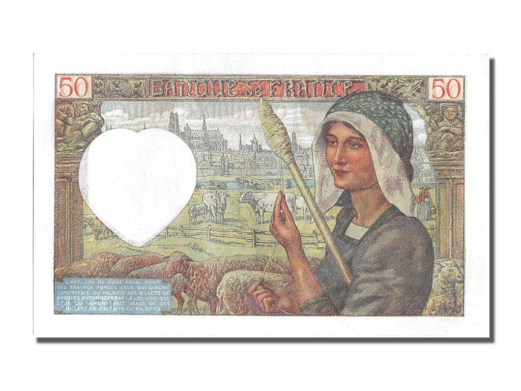 France, 50 Francs, 50 F 1940-1942 ''Jacques Coeur'', 1942, KM #93, 1942-05-15,..