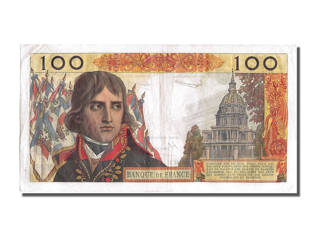 France, 100 Nouveaux Francs, 100 NF 1959-1964 ''Bonaparte'', 1961, KM #144a,...