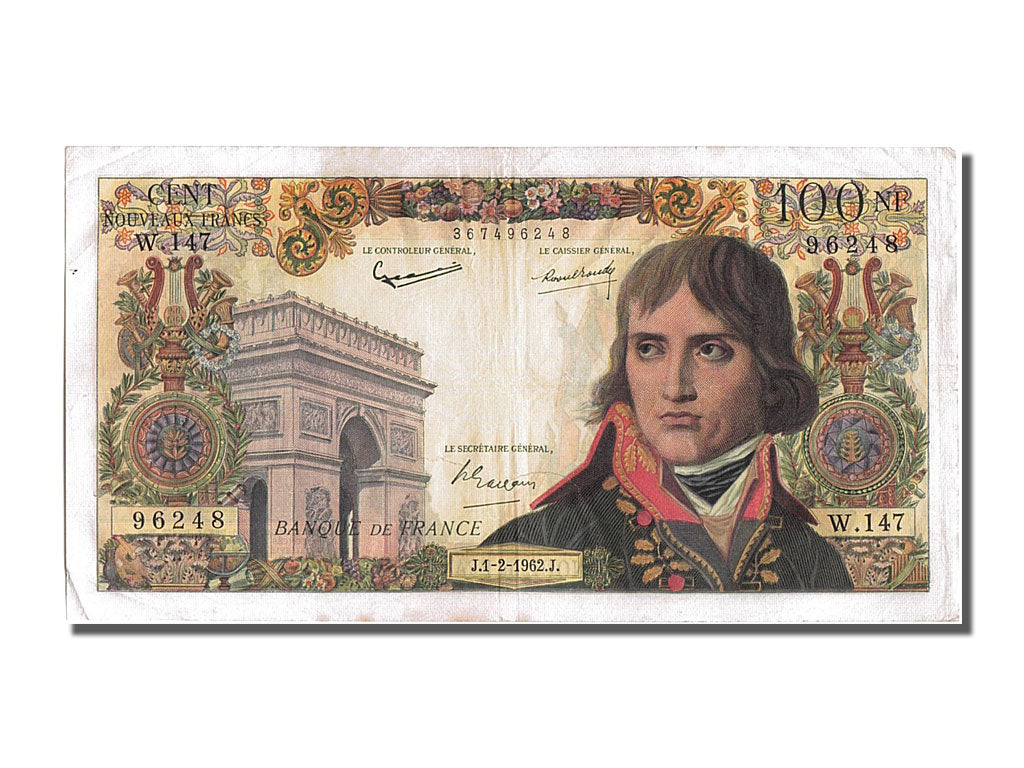 France, 100 Nouveaux Francs, 100 NF 1959-1964 ''Bonaparte'', 1962, KM #144a,...