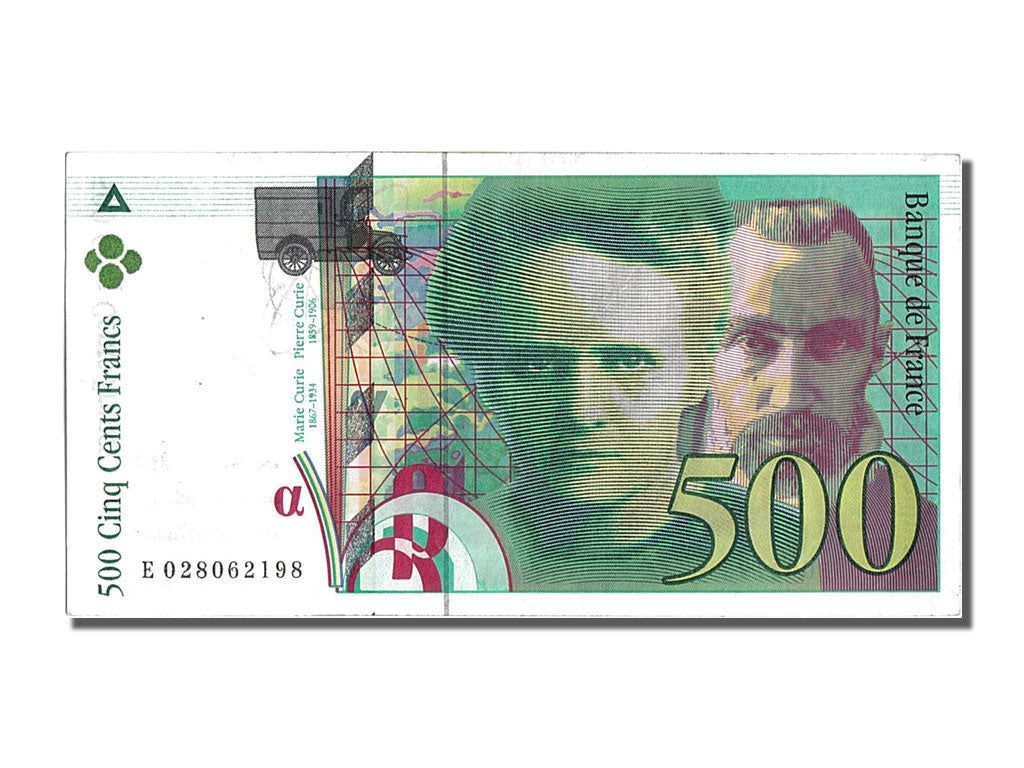 Banknote, France, 500 Francs, 500 F 1994-2000 ''Pierre et Marie Curie'', 1994