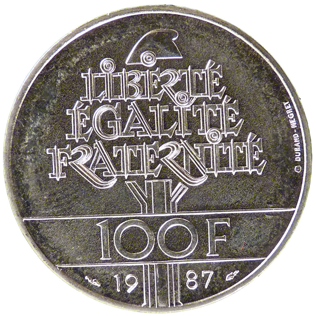 Francia, 100 Francs, 1987, FDC, Argento, Gadoury:902