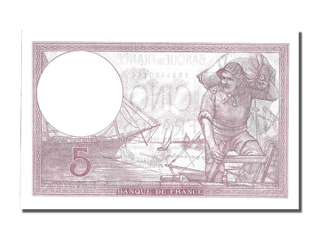 Banknote, France, 5 Francs, 5 F 1917-1940 ''Violet'', 1940, 1940-12-12