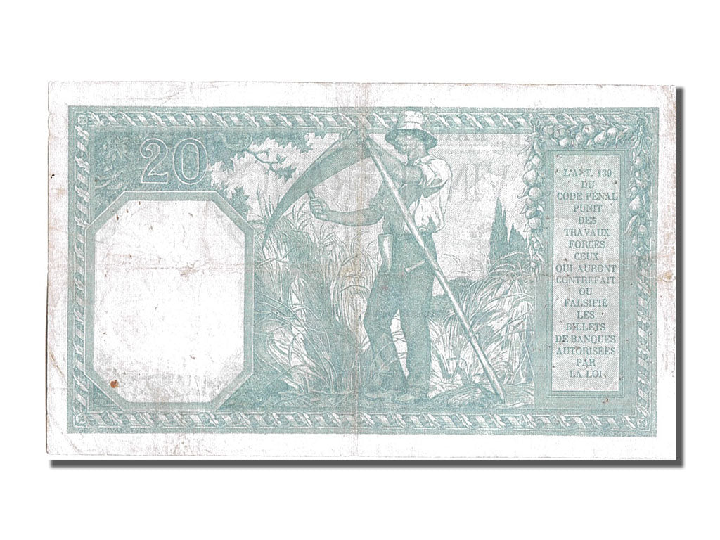 France, 20 Francs, 20 F 1916-1919 ''Bayard'', 1916, KM #74, 1916-10-25,...